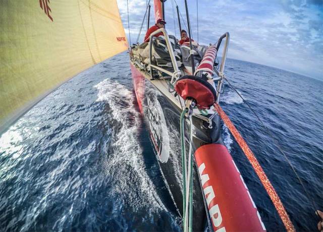On board MAPFRE during Leg Zero’s fourth and final stage from Saint-Malo to Lisbon
