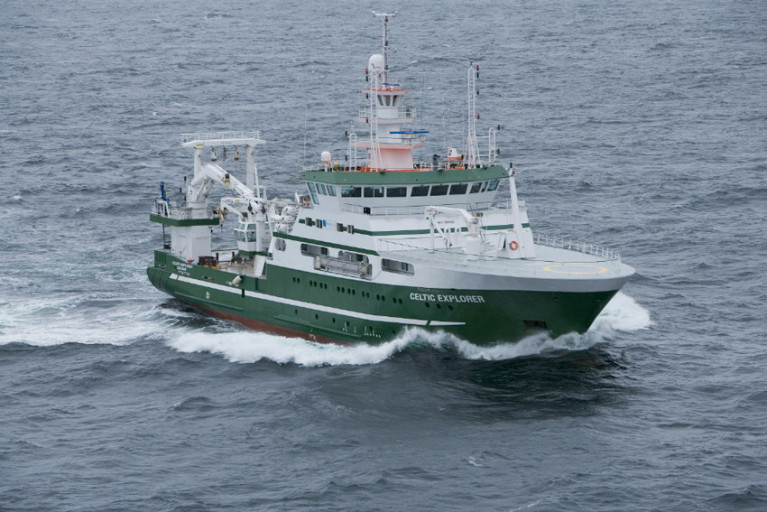 Measurements were collected by the RV Celtic Explorer in 2017 and 2018