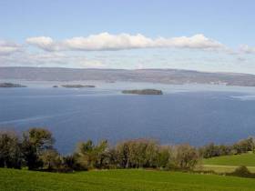 Lough Derg is the second largest lake in the Republic of Ireland
