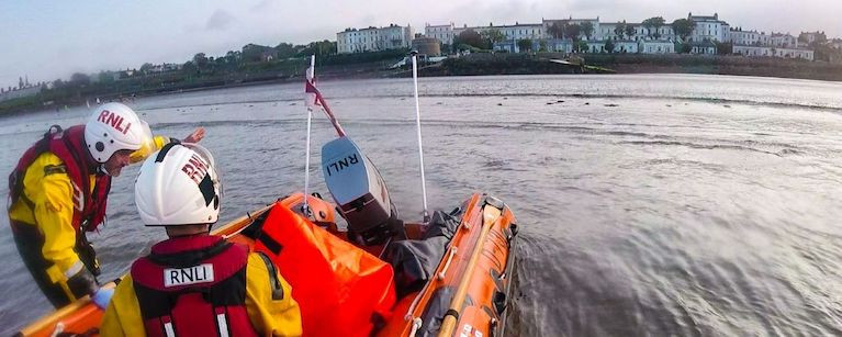 Dun Laoghaire's inshore lifeboat at Blackrock