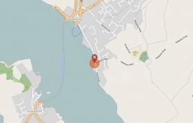 The location of the sunken vessel at the end of Cook Street Quay south of Portaferry