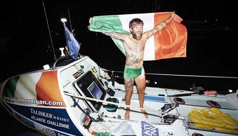 Irishman makes Ocean Rowing History Gavan Hennigan Completes