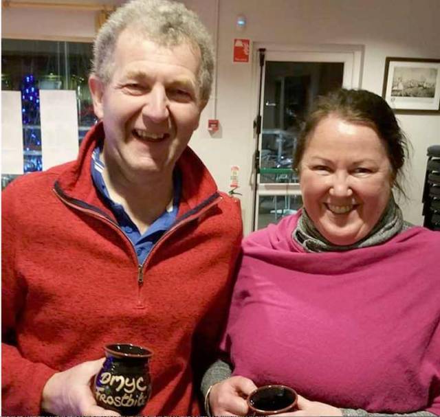 Frostbite Mug winners, Fast PY Fleet, Race 2 – Neil Colin & Margaret Casey