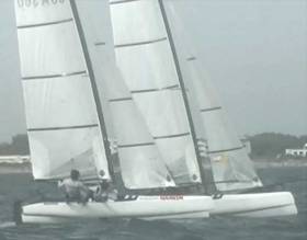 The accident happened in the run in to the windward mark