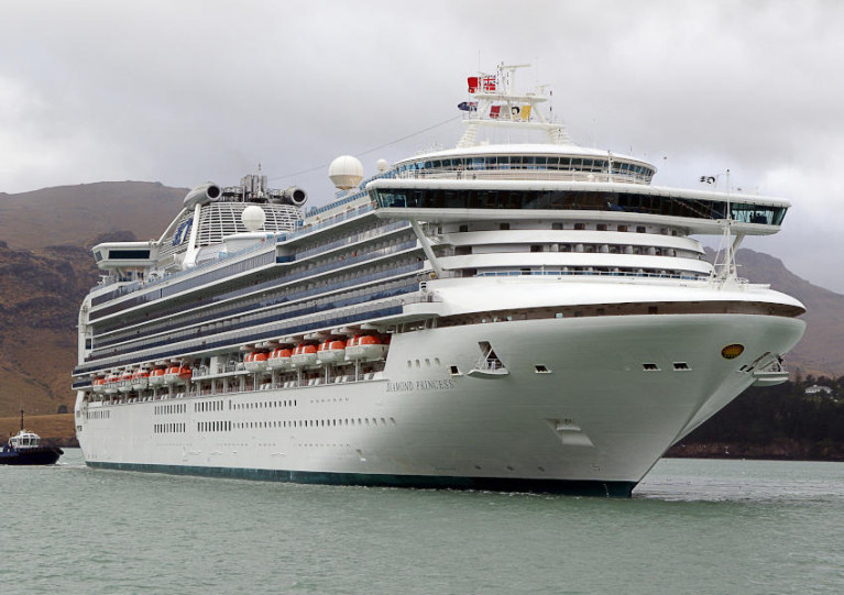 The Diamond Princess pictured in 2017