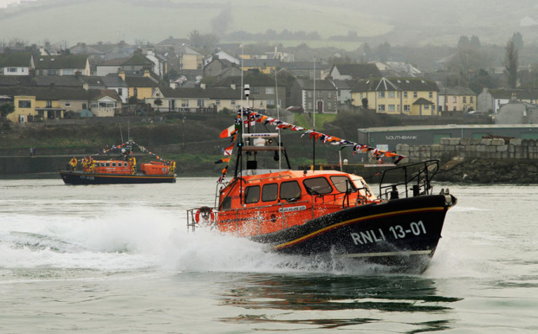 File photo of Wicklow’s relief all-weather lifeboat Jock and Annie Slater