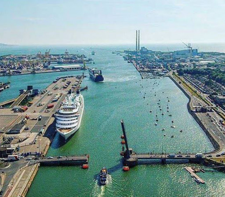 Dublin Port at its most attractively busy on a summer’s day. However, the suggestion that commercial port activities be moved elsewhere to aid city waterfront development has recently been aired yet again.