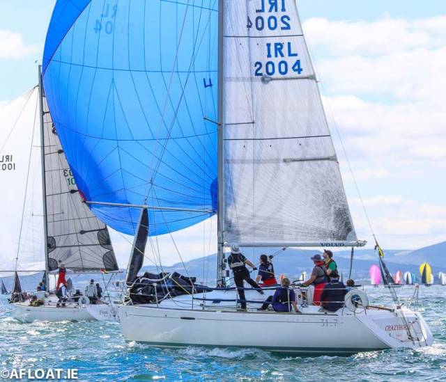 Crazy Horse Flying her 2015 3DL Mainsail and 2014 S2 Spinnaker winning the 2019 B31.7 Nationals 