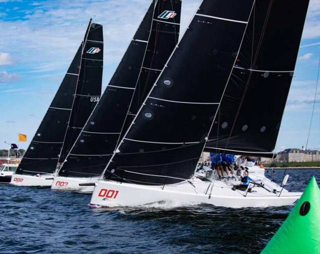The new Mark Mills-designed Melges IC37 is the boat of choice for the New York YC Invitational Series which starts today at Newport, Rhode Island, with Anthony O’Leary of Royal Cork skippering the Irish challenge.