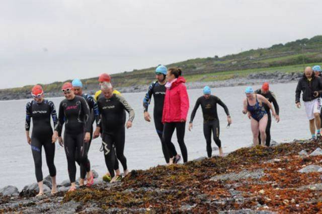 Swimmers taking part in the 11th Galway Bay Swim on Saturday 23 July
