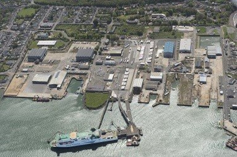 Pembroke Port on the Milford Haven Estuary, south Wales is a centre of excellence for marine renewable engineering. Also above Afloat adds is the ferryport at Pembroke Dock with the Irish Ferries route linking Rosslare Harbour. 