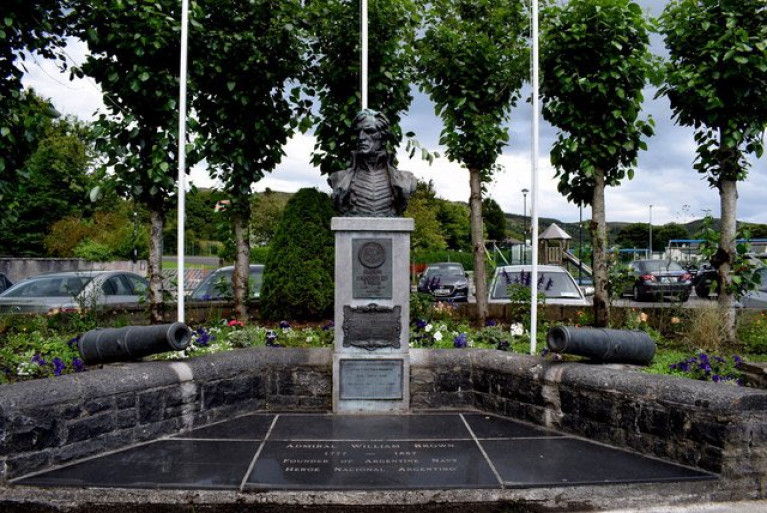 A statue of Admiral William Brown at the museum in Foxford Co. Mayo