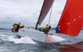 French yacht Teasing Machine competing intoday&#039;s opening races of Volvo Cork Week regatta. Scroll down for video.