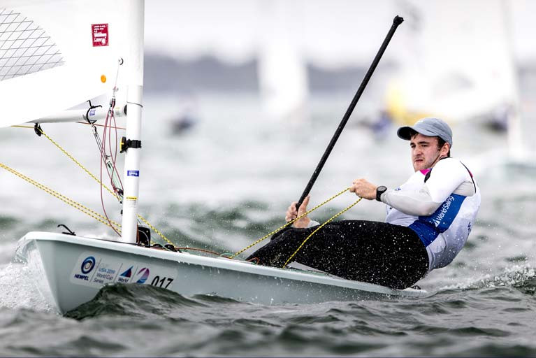 The National Yacht Club's Finn Lynch is one of three Irish sailors seeking to qualify for Tokyo in the men's Laser class