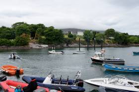 Pile driving has been completed in Schull for the new North Harbour pontoon