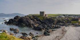 Carrickabraghy Castle on the Isle of Doagh