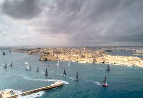 The Middle Sea Race fleet depart Malta last October