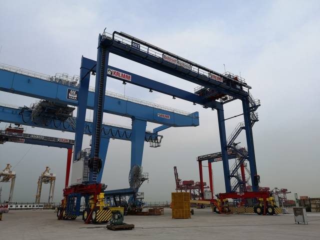 The £40m investment programme at Belfast Harbour's container terminal at Victoria Terminal 3 (VT3) includes 10 new cranes. AFLOAT adds VT3 is operated in partnership between the port and Dublin based ICG, which connects Northern Ireland’s businesses to global markets through European hub ports of Rotterdam, Antwerp in addition serves Le Havre.