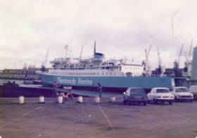 In a troika involving Irish Shipping Ltd, M.V. Leopard (originally in all white livery) began the first ever direct Ireland-mainland continental Europe passenger/car ferry service 50 years ago this month between Rosslare and Le Havre, France. In addition to running later in the winter of 1968 a UK-Iberia-Africa service. Above: the 6,000 tonnes French flagged ferry is seen in 1979 with pale blue colours of P&amp;O Normandy Ferries which acquired the ship three years previously and still operated on the English Channel. Before the ship left northern Europe, she spent a stint on the North Channel for Townsend Thoresen.