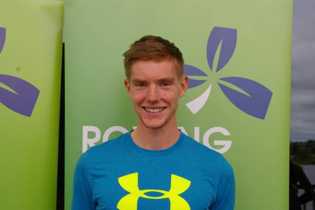 Shane Mulvaney of the victorious UCD senior eight. 