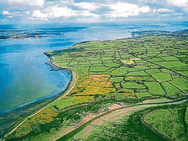 A view of the Shannon estuary near the site of the proposed LNG plant