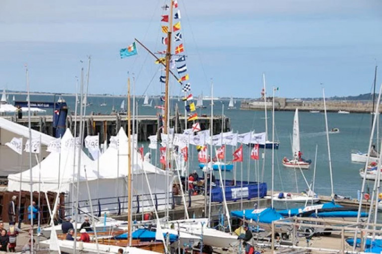 The National Yacht Club in Dun Laoghaire Harbour