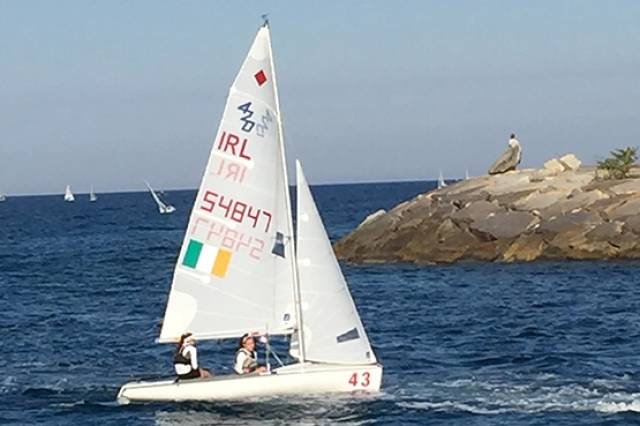 Malahide YC sisters Cara and Gemma McDowell sail home after racing
