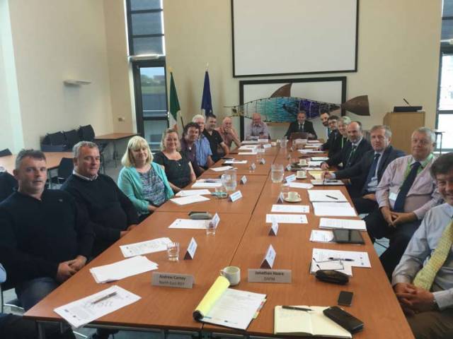 Industry representatives at a meeting of the National Inshore Fisheries Forum (NIFF) at the National Seafood Centre in Clonakilty, Co Cork