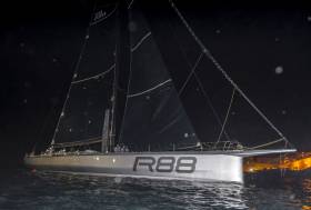 Rambler crossed the finish line of the 2018 Rolex Middle Sea Race at the Royal Malta Yacht Club to take Monohull Line Honours at 02:07:55 CEST