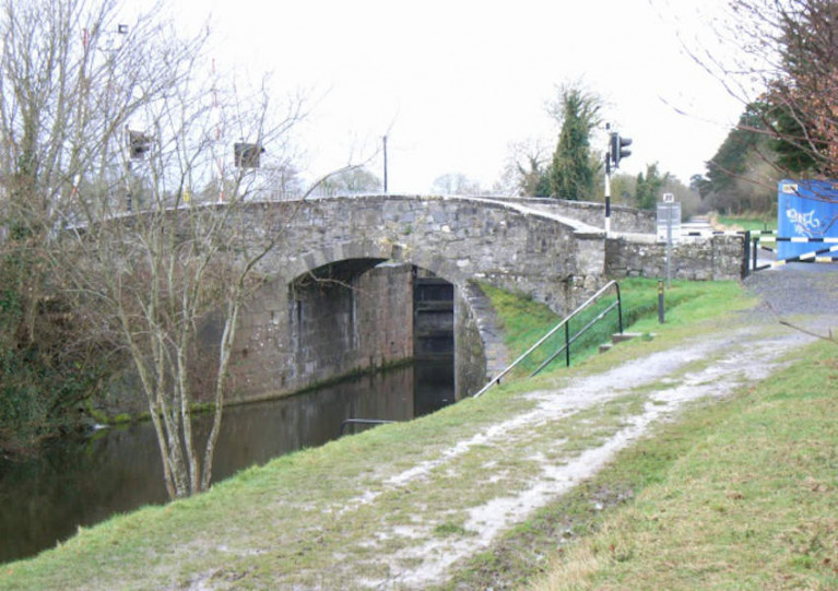 File image pf Deey Bridge and the 13th Lock on the Royal Canal, west of Leixlip in Co Kildare
