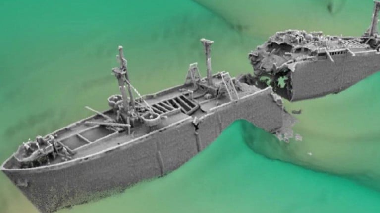 Ship-wreck in the Thames Estuary, which holds 1,400 tonnes of explosives which could detonate.