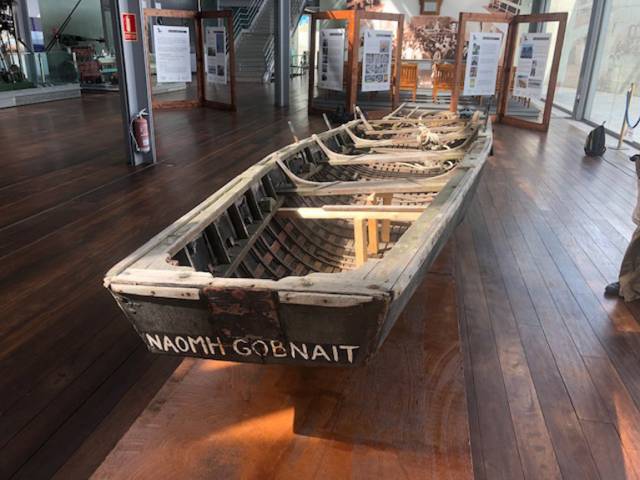 The Currach Naomhog Gobnait will be put on display in either Vigo or in Santiago de Compostella