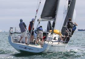 Colin Byrne&#039;s &#039;Bon Exemple&#039; from the Royal Irish Yacht Club was the DBSC Cruiser 1 IRC Thursday night race winner