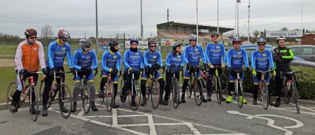 Lap of Lough Ree cyclists prepare to set out on the third running of the charity event