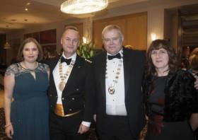 At the Maritime Ball held in Arklow are Michele Roche; Paul Roche President of the Irish Institute of Irish Mariners; Andrew Sheen President of the Irish Chamber of Shipping and Ayshea Sheen.