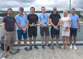 Laser Master winners at Lough Derg Yacht Club