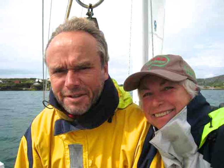 Ireland&#039;s Daria (right) and Alex Blackwell of the Ocean Cruising Club