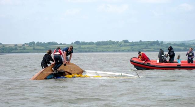 Not all plain sailing on the second day of the Munster Mermaid Championships on the Shannon Estuary