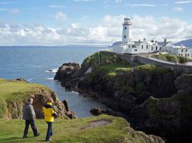 Fanad Lighthouse on the stunning scenery of the Donegal coastline