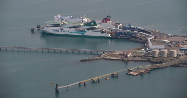 A report by Dublin Port shows the impact of Brexit as firms use dozens of new ferry services to the European mainland. Above Afloat adds ferries from rival operators, Irish Ferries and Stena Line berthed at Holyhead which links Dublin Port.