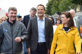 Marine Institute CEO Dr Peter Heffernan with Taoiseach Leo Varadkar and Hildegarde Naughton TD out and about at SeaFest on Saturday 1 July