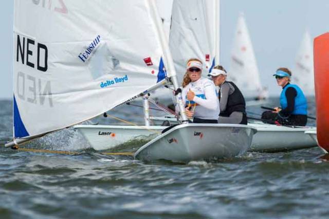 The first day of racing at Medemblik was delayed due to light winds.