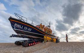 Jack Lowe at work photographing Dungeness RNLI’s volunteers
