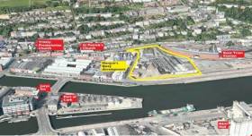 Horgan&#039;s Quay in Cork City, site of major development