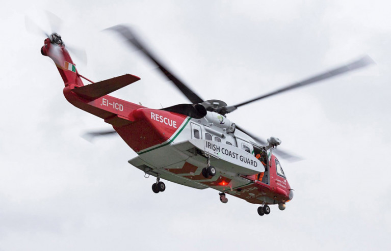 Rescue 115 was dispatched for the medical evacuation from a Spanish trawler on Tuesday afternoon
