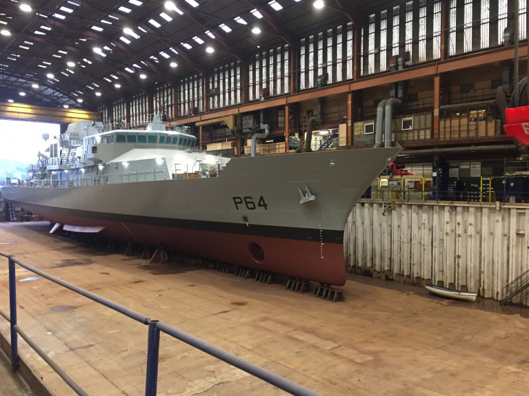 Babcock International has secured a contract for the central cooling systems of the Irish Naval Service series of OPV&#039;s, the P60 Samuel Beckett class with the work to take place in Cork Harbour. AFLOAT adds the quartet, among them the final OPV, LÉ George Bernard Shaw (P64) were all built by Babcock Marine &amp; Technology at their former shipyard (above) in Appledore, north Devon which was acquired last year, see related &#039;Shipyards&#039; story off 11th August.   