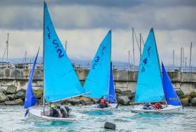 College team racing in Firefly dinghies in Dun Laoghaire Harbour. A new Dublin Team Racing League aims to build on September&#039;s Elmo Cup momentum and bridge the gap to college team racing