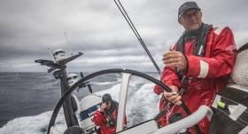 John Fisher – was untethered in order to tidy sheets when there was an accidental crash gybe, according to a Team Sun Hung Kai/Scallywag crew report. See full report below