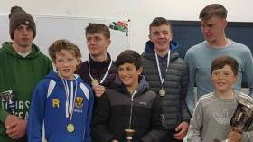Battle of the classes winners on the podium in Tralee Bay