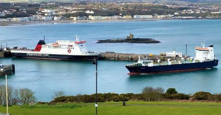 Isle of Man Freight Ferry Departs Heysham after Ropax Had to Leave Early